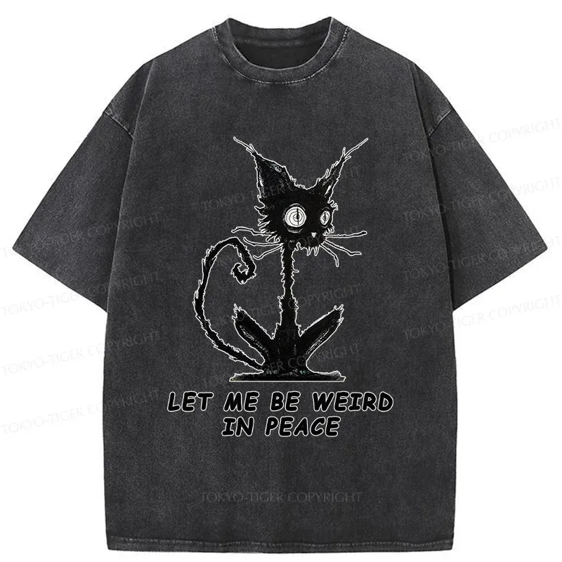 Tokyo-Tiger Cat Gradually Became Strange Washed T-Shirt