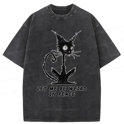 Tokyo-Tiger Cat Gradually Became Strange Washed T-Shirt