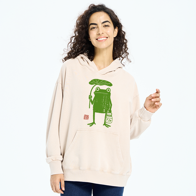 Tokyo-Tiger Frogs Taking Shelter From Washed Hoodie