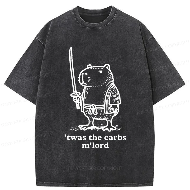 Tokyo-Tiger Obese Capybara Washed T-Shirt