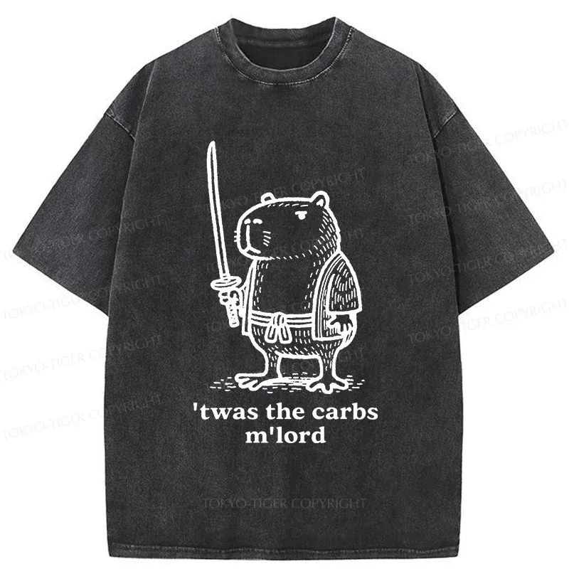 Tokyo-Tiger Obese Capybara Washed T-Shirt