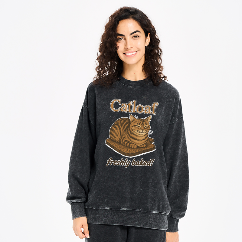 Tokyo-Tiger Japan Catloaf Washed Sweatshirt