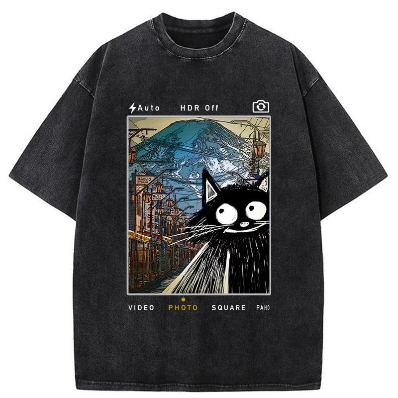 Tokyo-Tiger My Travel Diary-Tokyo Streets Washed T-Shirt