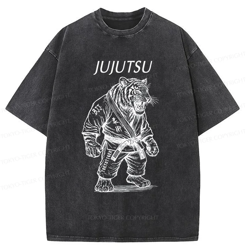Tokyo-Tiger Judo Tiger Washed T-Shirt