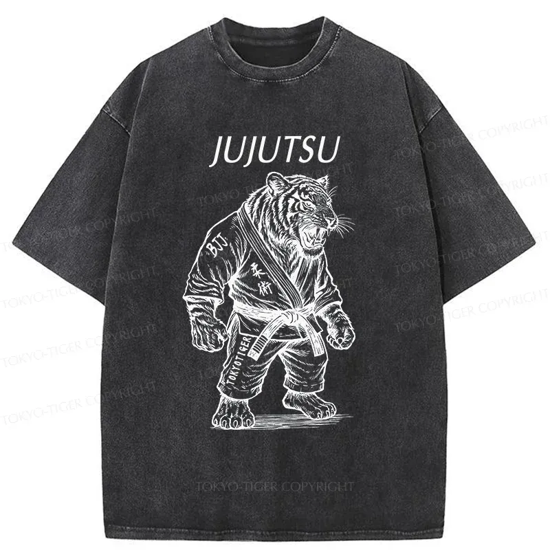 Tokyo-Tiger Judo Tiger Washed T-Shirt