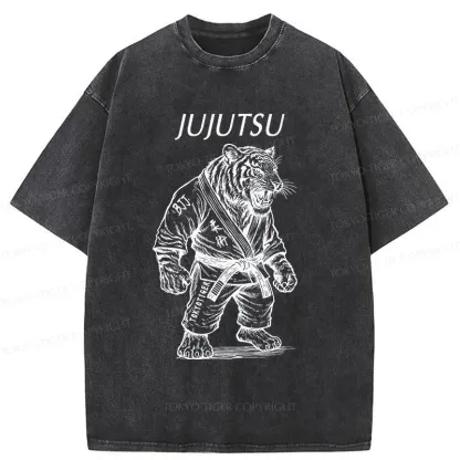Tokyo-Tiger Judo Tiger Washed T-Shirt