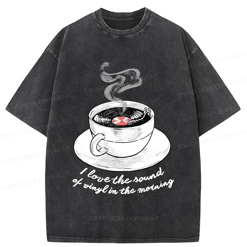 Tokyo-Tiger Coffee Records Washed T-Shirt
