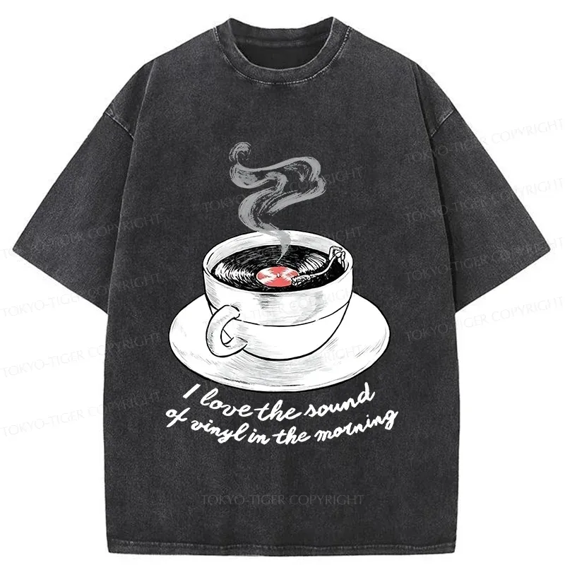 Tokyo-Tiger Coffee Records Washed T-Shirt