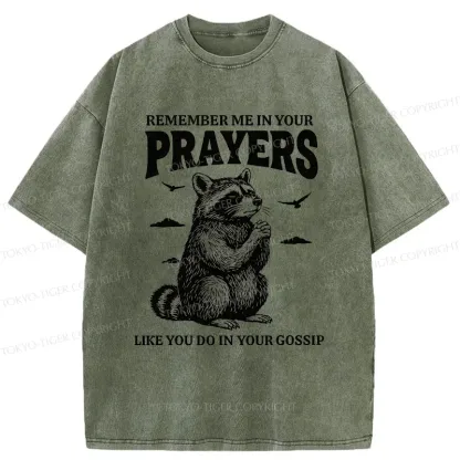 Tokyo-Tiger Raccoon Prayer Washed T-Shirt