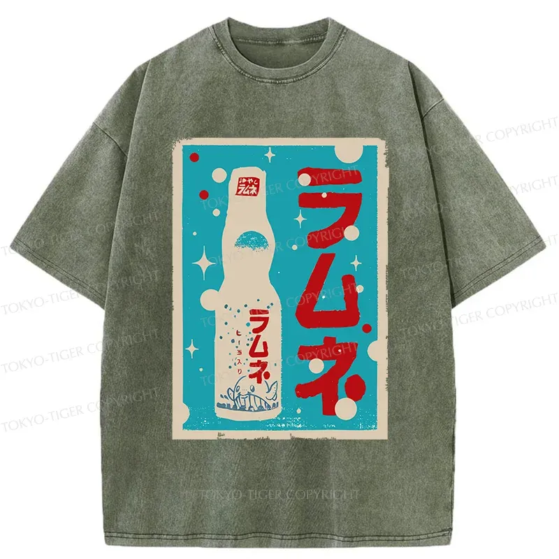 Tokyo-Tiger Retro Soda Washed T-Shirt