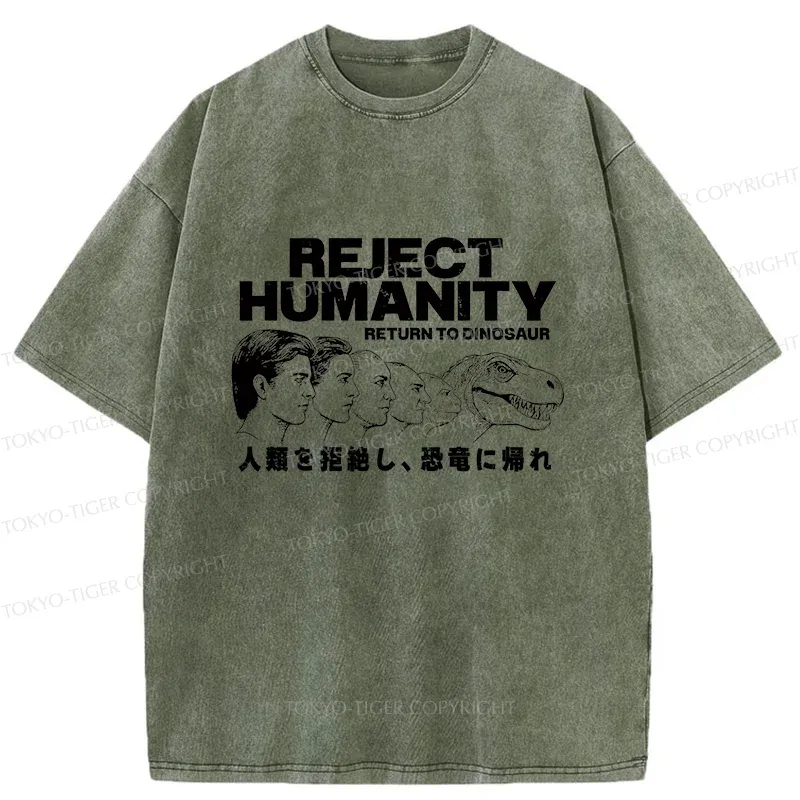 Tokyo-Tiger Return To Dinosaur Washed T-Shirt