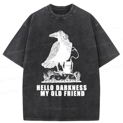 Tokyo-Tiger Crows Listening To Music Washed T-Shirt