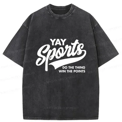 Tokyo-Tiger Sports Funny Washed T-Shirt