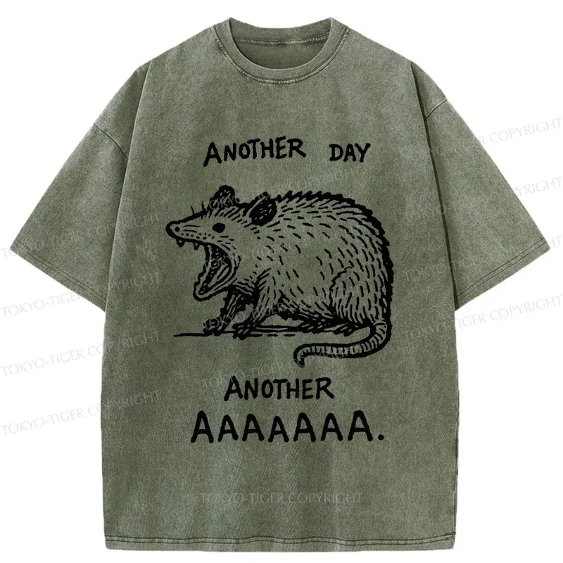 Tokyo-Tiger Screaming Possum Washed T-Shirt