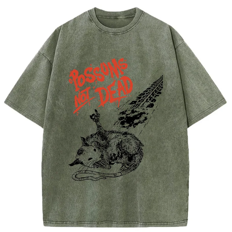 Tokyo-Tiger Possums Don't Die Washed T-Shirt