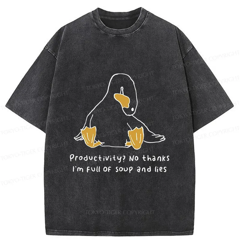 Tokyo-Tiger Unreliable Goose Washed T-Shirt