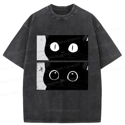 Tokyo-Tiger Become A Cute Cat Washed T-Shirt