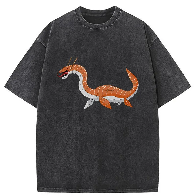 Tokyo-Tiger Sushi Monster Washed T-Shirt