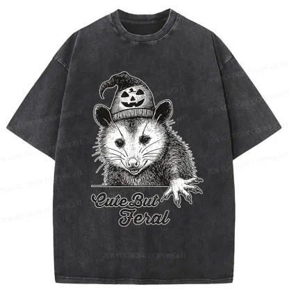 Tokyo-Tiger Halloween Possum Washed T-Shirt