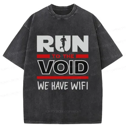 Tokyo-Tiger Funny Run Washed T-Shirt