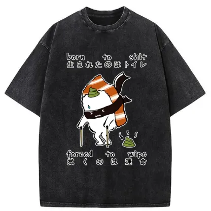 Tokyo-Tiger Sushi Forced To Wipe Washed T-Shirt