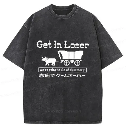 Tokyo-Tiger Died Of Dysentery Washed T-Shirt