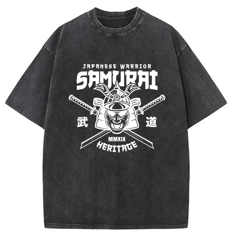 Tokyo-Tiger Bushido Japan Washed T-Shirt