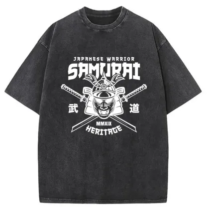 Tokyo-Tiger Bushido Japan Washed T-Shirt