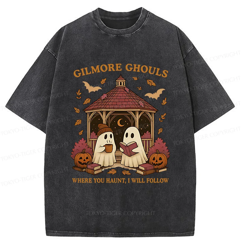 Tokyo-Tiger Halloween Reading Washed T-Shirt