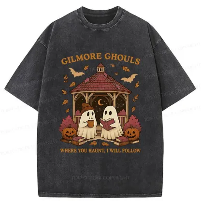 Tokyo-Tiger Halloween Reading Washed T-Shirt