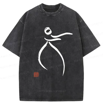 Tokyo-Tiger Zen Tai Chi Washed T-Shirt