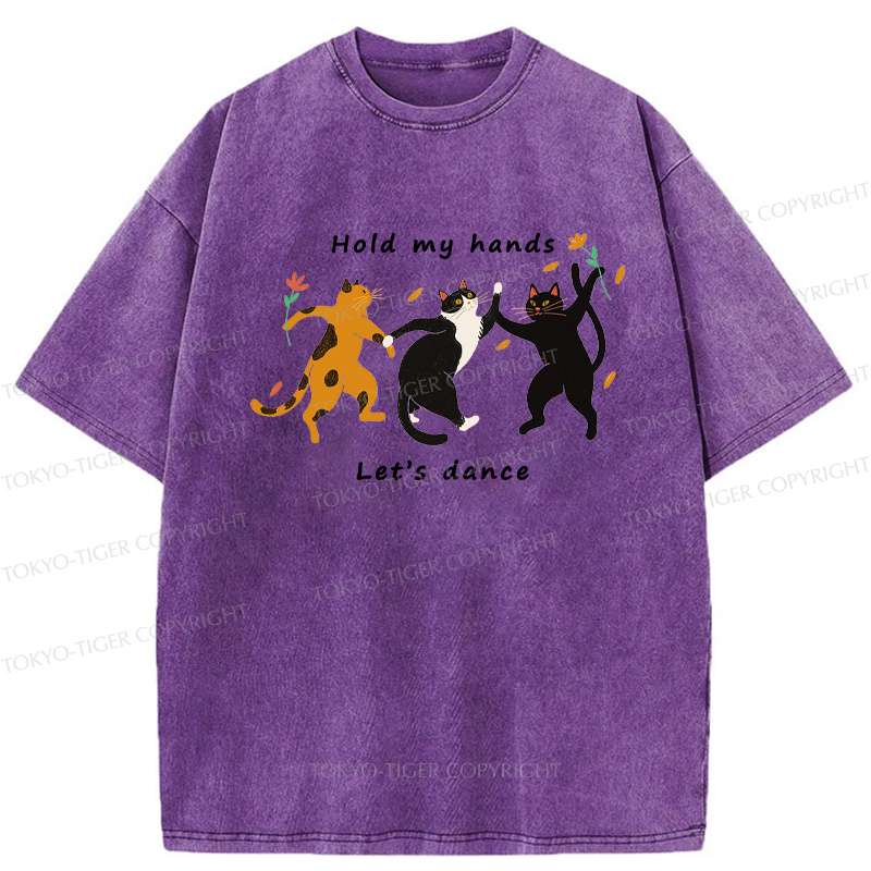 Tokyo-Tiger The Dancing Cats Washed T-Shirt
