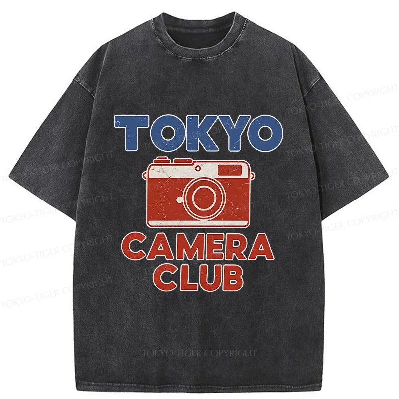 Tokyo-Tiger Tokyo Camera Washed T-Shirt