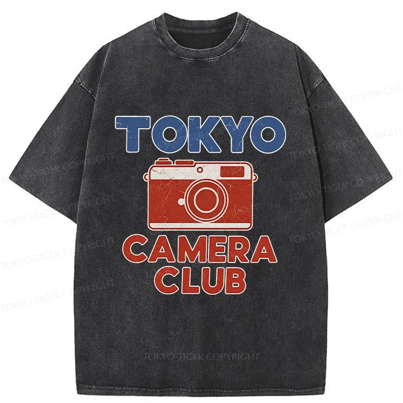 Tokyo-Tiger Tokyo Camera Washed T-Shirt