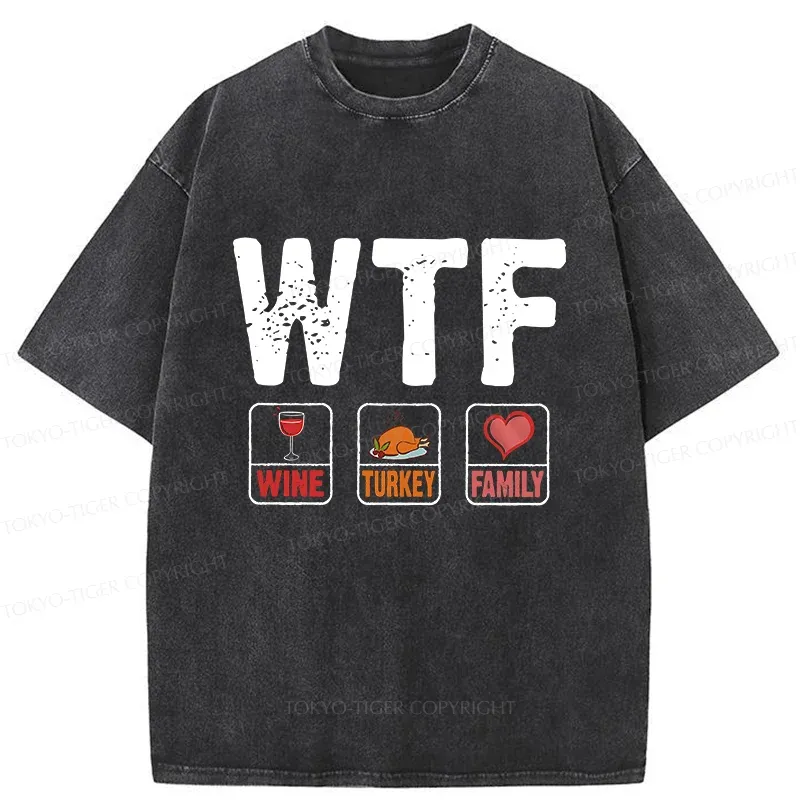 Tokyo-Tiger Thanksgiving Funny Washed T-Shirt