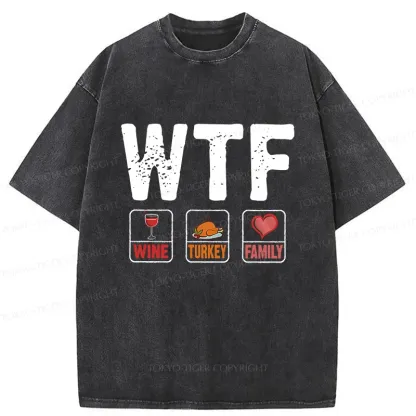 Tokyo-Tiger Thanksgiving Funny Washed T-Shirt