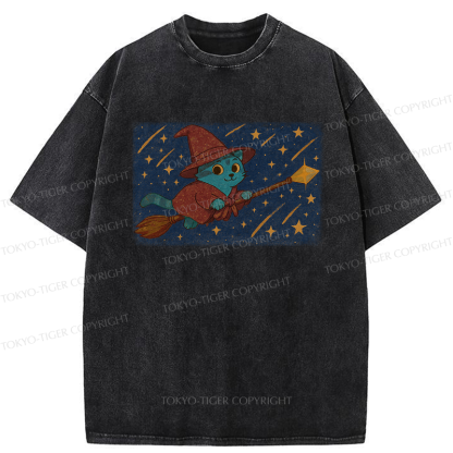 Tokyo-Tiger The Magical Cat Washed T-Shirt