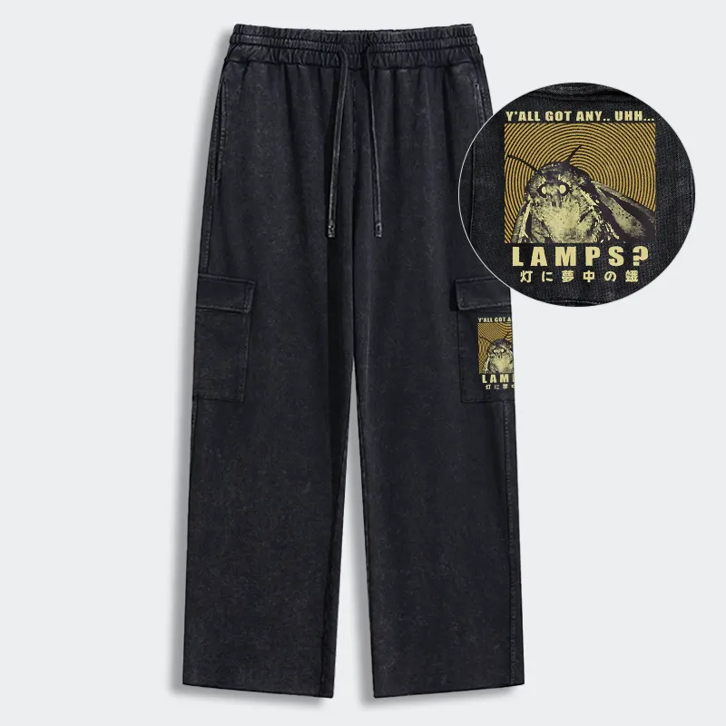 Tokyo-Tiger Moth Obsessed With The Light Washed Utility Sweatpants