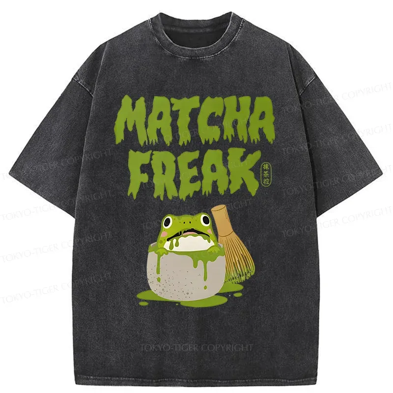 Tokyo-Tiger Matcha Frog Washed T-Shirt