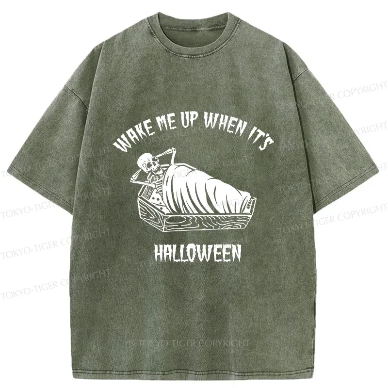 Tokyo-Tiger Wake Me Up Washed T-Shirt