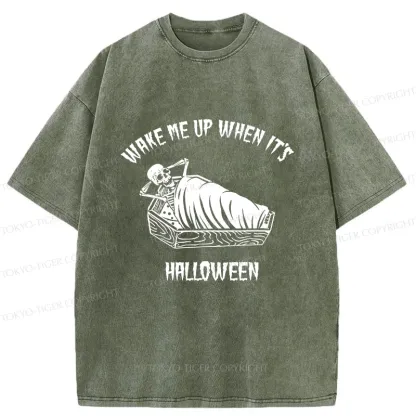 Tokyo-Tiger Wake Me Up Washed T-Shirt