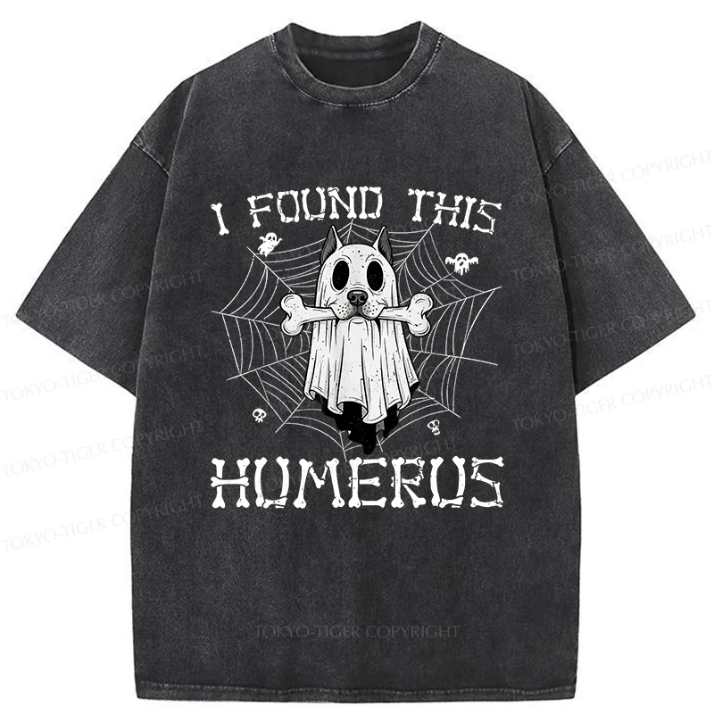 Tokyo-Tiger Halloween Ghost Dog Washed T-Shirt