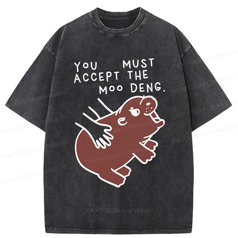 Tokyo-Tiger Give You Moo Deng Washed T-Shirt