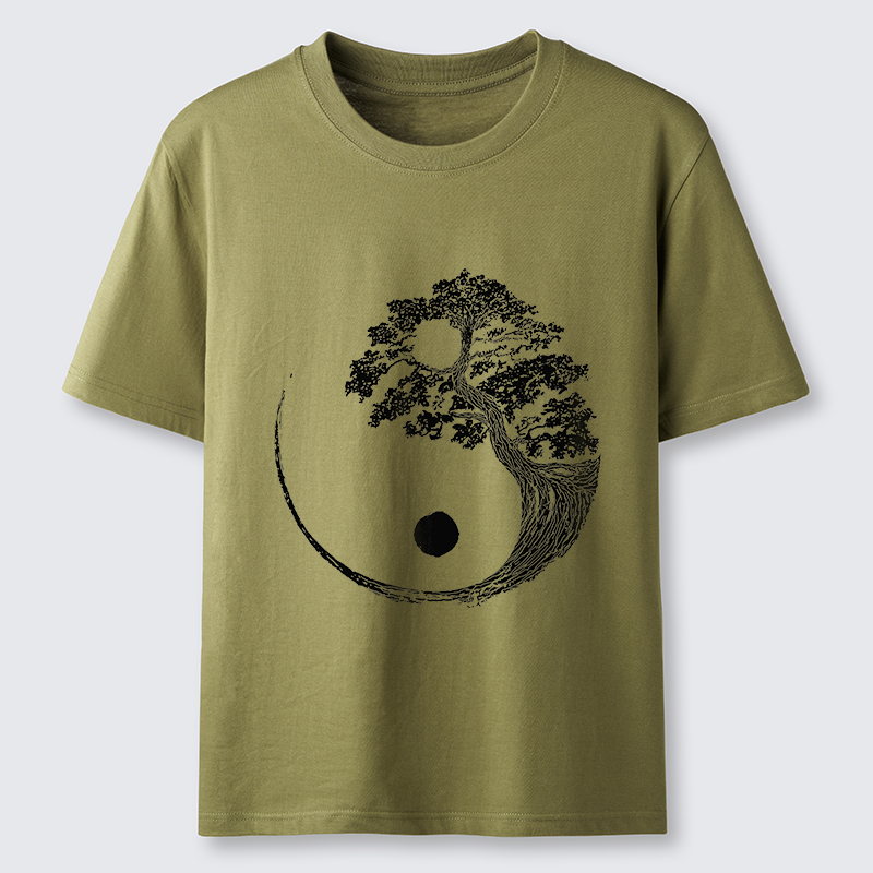 Tokyo-Tiger Yin-Yang Tai Chi Tree Classic T-Shirt