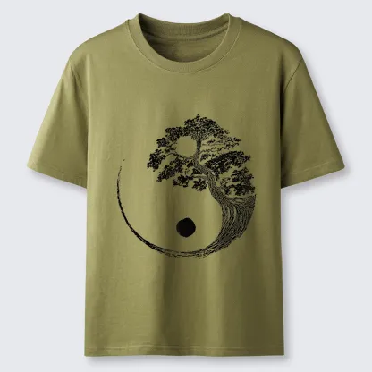Tokyo-Tiger Yin-Yang Tai Chi Tree Classic T-Shirt