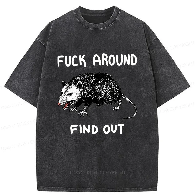 Tokyo-Tiger Vicious Possum Washed T-Shirt