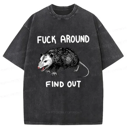 Tokyo-Tiger Vicious Possum Washed T-Shirt