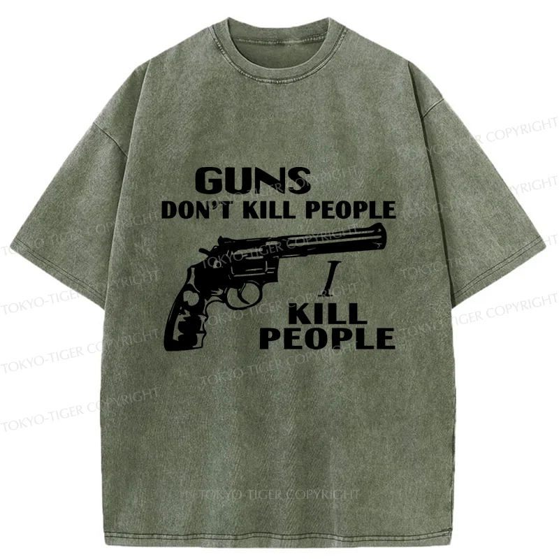 Tokyo-Tiger Weapons Are Not Original Sin Washed T-Shirt