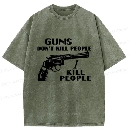 Tokyo-Tiger Weapons Are Not Original Sin Washed T-Shirt