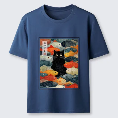 Tokyo-Tiger The Cat's Feast of Fish Classic T-Shirt